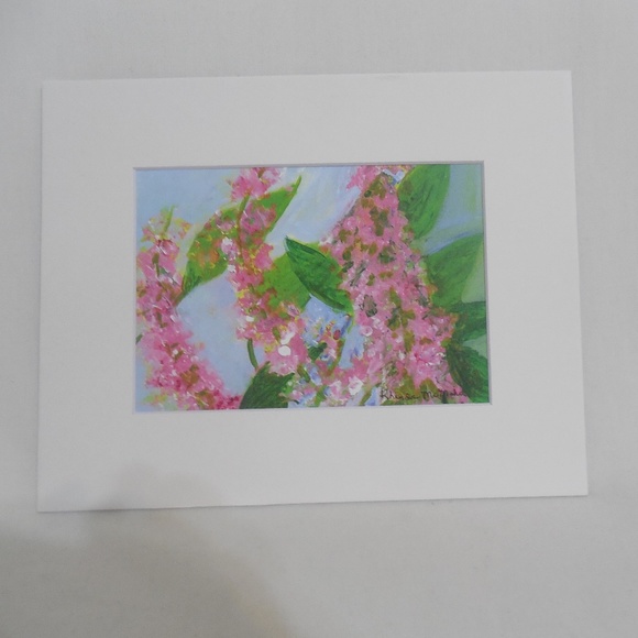 Pink Lilac Watercolor Painting - Picture 5 of 5